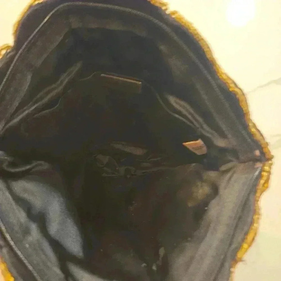 VTG Andre Cellini Beaded Clutch Evening Formal Bag Purse Black - Picture 3 of 7